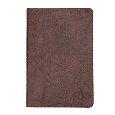 CSB Large Print Thinline Bible, Brown Bonded Leather, Indexed by Csb Bibles by Holman