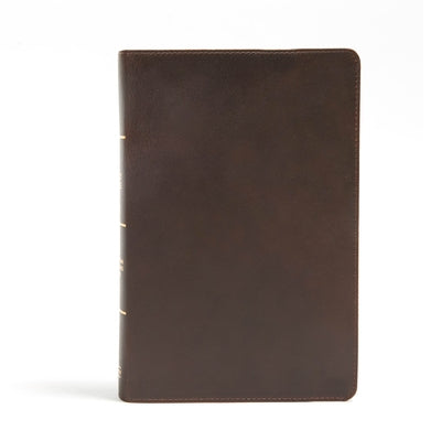 CSB Giant Print Reference Bible, Brown Genuine Leather, Indexed by Csb Bibles by Holman