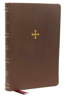 Nrsv, Catholic Bible, Thinline Edition, Genuine Leather, Brown, Comfort Print: Holy Bible by Catholic Bible Press