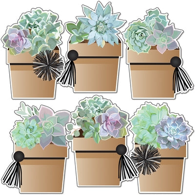 Simply Stylish Potted Succulents Cutouts by Ralbusky, Melanie