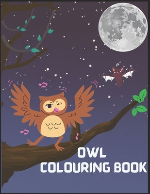 Owl coloring books for kids ages 8-12: Beautiful Owl Coloring Book by Horse, Dark