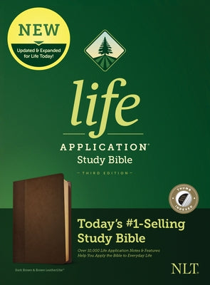 NLT Life Application Study Bible, Third Edition (Leatherlike, Dark Brown/Brown, Indexed) by Tyndale