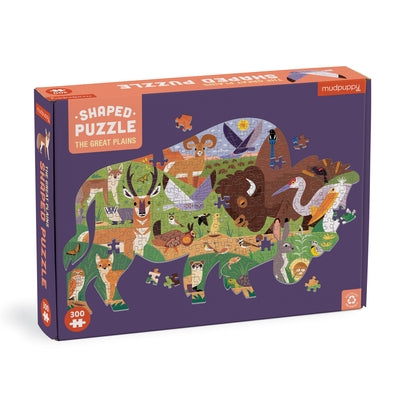 The Great Plains 300 Piece Shaped Scene Puzzle by Galison Mudpuppy