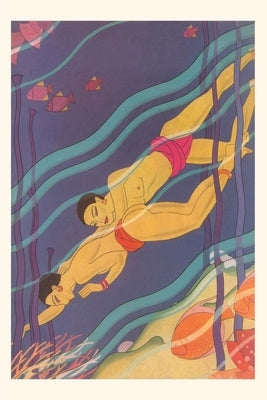 Vintage Journal Islanders Swimming by Found Image Press