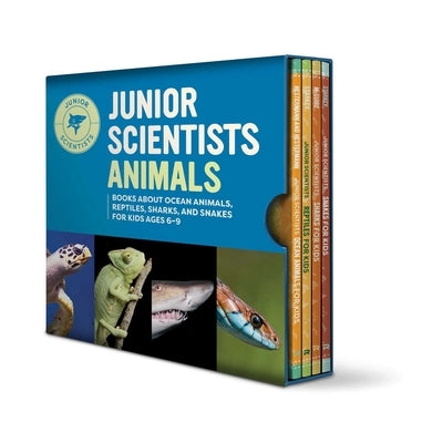 Junior Scientists Animals 4 Book Box Set: Books about Ocean Animals, Reptiles, Sharks, and Snakes for Kids Ages 6-9 by Rockridge Press