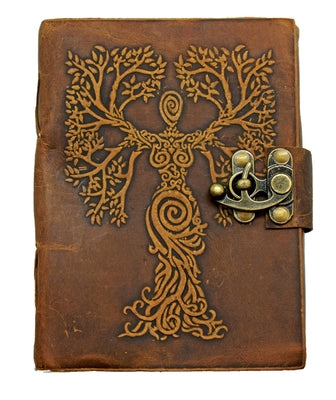 Soft Leather Goddess Tree of Life Journal by Fantasy Gifts