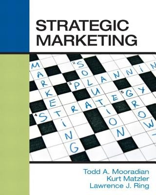 Strategic Marketing by Matzler Phd, Kurt