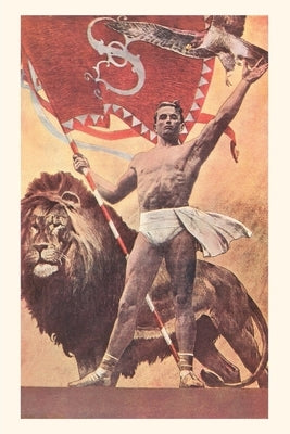 Vintage Journal Strongman with Falcon and Lion by Found Image Press