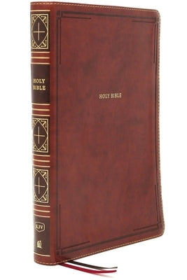 Kjv, Thinline Bible, Giant Print, Leathersoft, Brown, Thumb Indexed, Red Letter Edition, Comfort Print: Holy Bible, King James Version by Thomas Nelson