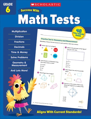 Scholastic Success with Math Tests Grade 6 by Scholastic Teaching Resources