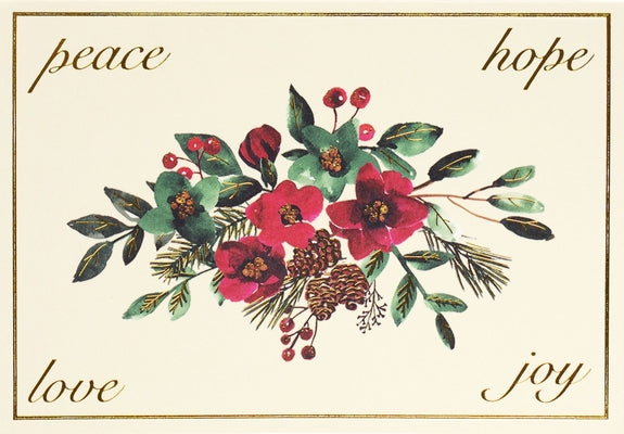 Winter Blooms & Berries Small Boxed Holiday Cards by Peter Pauper Press Inc