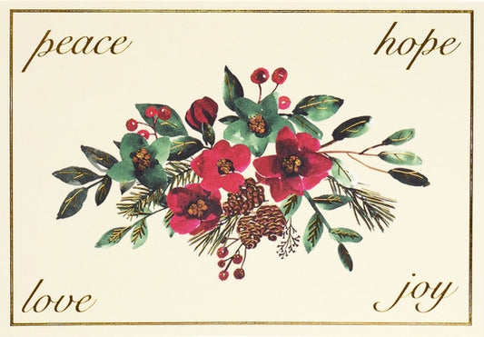 Winter Blooms & Berries Small Boxed Holiday Cards by Peter Pauper Press Inc