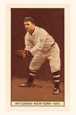 Vintage Journal Early Baseball Card, John McGraw by Found Image Press