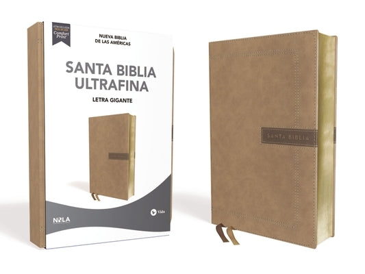 Nbla Santa Biblia Ultrafina, Letra Gigante, Leathersoft, Beige, Edición Letra Roja by Nbla-Nueva Biblia de Las Am&#233;ricas