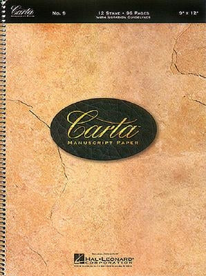Carta Manuscript Paper No. 9 - Basic by Hal Leonard Corp