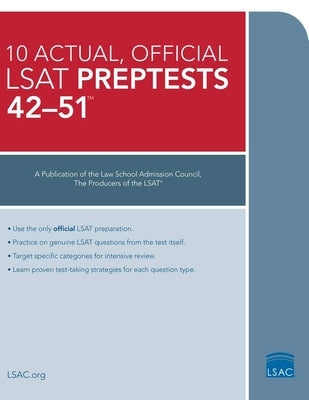 10 Actual, Official LSAT Preptests 42-51: (Preptests 42-51) by Council, Law School Admission