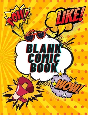 Blank Comic Book: Create Your Own Comics For KIDS and ADULTS 120 pages, Large Big 8.5 x 11 by Gande Kids Publishing