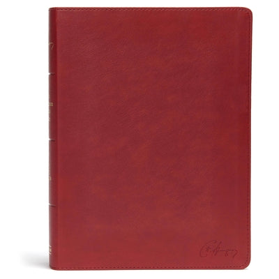 KJV Spurgeon Study Bible, Crimson Leathertouch by Holman Bible Staff