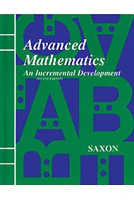 Saxon Advanced Math Answer Key & Tests Second Edition by Saxon