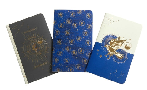Harry Potter: Ravenclaw Constellation Sewn Pocket Notebook Collection (Set of 3) by Insight Editions