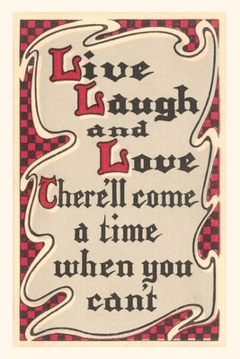 Vintage Journal Live, Laugh and Love by Found Image Press