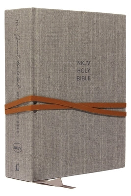 NKJV, Journal the Word Reference Bible, Cloth Over Board, Gray, Red Letter Edition, Comfort Print: Let Scripture Explain Scripture. Reflect on What Yo by Thomas Nelson