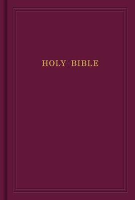 KJV Pew Bible, Garnet Hardcover by Holman Bible Publishers