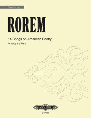 14 Songs on American Poetry for Voice and Piano: Sheet by Rorem, Ned