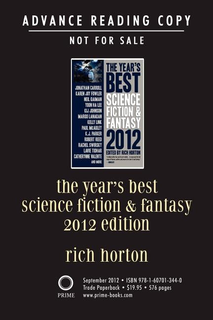 The Year's Best Science Fiction & Fantasy by Carroll, Jonathan