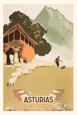 Vintage Journal Asturias, Spain Travel Poster by Found Image Press