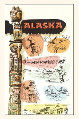 Vintage Journal Travel Poster for Alaska by Found Image Press