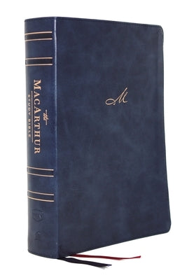 Nkjv, MacArthur Study Bible, 2nd Edition, Leathersoft, Blue, Comfort Print: Unleashing God's Truth One Verse at a Time by MacArthur, John F.