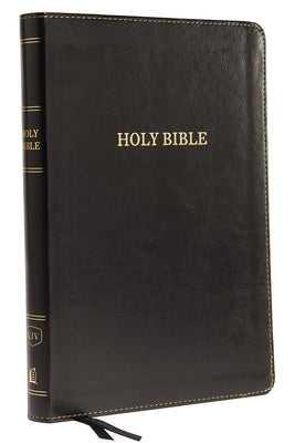 KJV, Thinline Bible, Large Print, Imitation Leather, Black, Red Letter Edition by Thomas Nelson