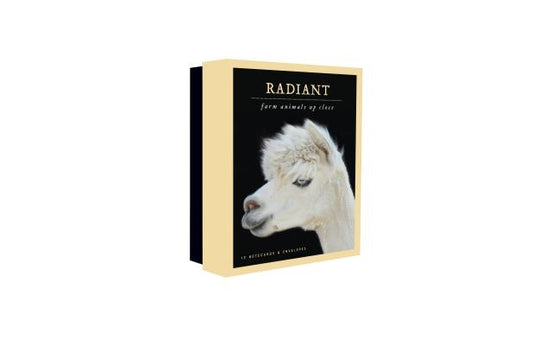 Radiant Notecards: Farm Animals Up Close (12 Notecards for Animal Lovers, Photographs of Llamas, Goats, Cows, Goats, Pigs, Peacocks and M [With Envelo by Scott, Traer