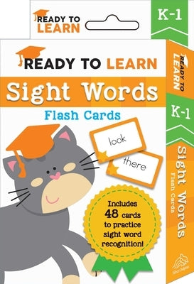 Ready to Learn: K-1 Sight Words Flash Cards: Includes 48 Cards to Practice Sight Word Recognition! by Editors of Silver Dolphin Books