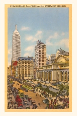 Vintage Journal Public Library, Fifth Avenue by Found Image Press