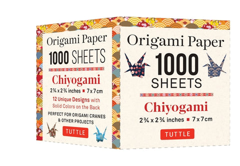Origami Paper Chiyogami 1,000 Sheets 2 3/4 in (7 CM): Tuttle Origami Paper: Double-Sided Origami Sheets Printed with 12 Designs (Instructions for Orig by Tuttle Publishing