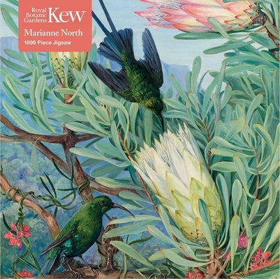 Adult Jigsaw Puzzle Kew Gardens' Marianne North: Honeyflowers and Honeysuckers: 1000-Piece Jigsaw Puzzles by Flame Tree Studio
