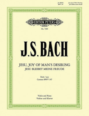 Jesu, Joy of Man's Desiring (Arranged for Violin and Piano): Sheet by Bach, Johann Sebastian