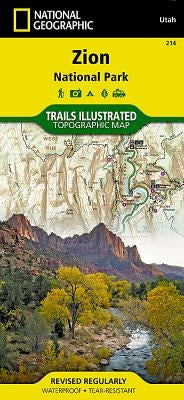 Zion National Park Map by National Geographic Maps