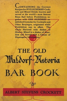 The Old Waldorf-Astoria Bar Book by Crockett, A. S.