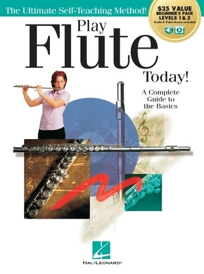 Play Flute Today! Beginner's Pack - Level 1 & 2 Method Book with Audio & Video Access by Clements, Kaye