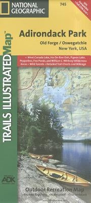 Old Forge, Oswegatchie: Adirondack Park Map by National Geographic Maps