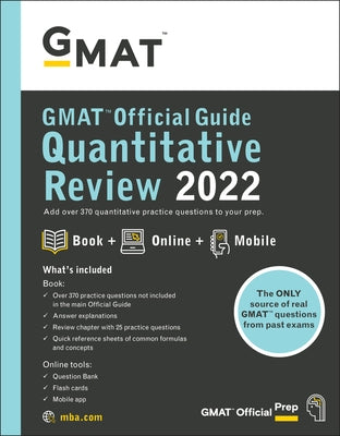 GMAT Official Guide Quantitative Review 2022: Book + Online Question Bank by Gmac (Graduate Management Admission Coun