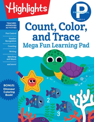 Preschool Count, Color, and Trace Mega Fun Learning Pad by Highlights Learning
