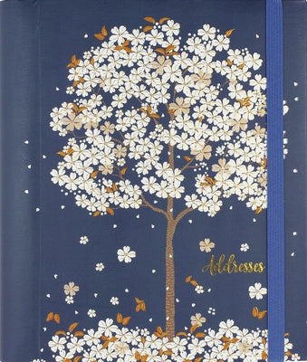 Falling Blossoms Large Address Book by 