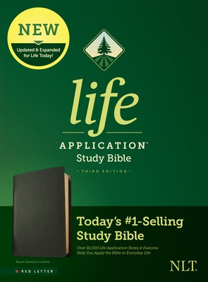 NLT Life Application Study Bible, Third Edition (Red Letter, Genuine Leather, Black) by Tyndale