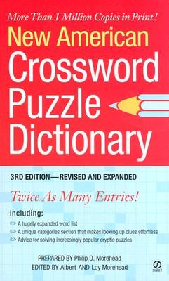 New American Crossword Puzzle Dictionary by Morehead, Philip D.