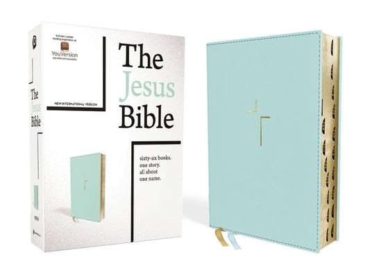 The Jesus Bible, NIV Edition, Leathersoft, Blue, Indexed, Comfort Print by Passion Publishing