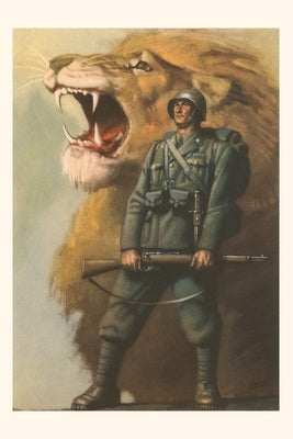 Vintage Journal Soldier and Roaring Lion by Found Image Press